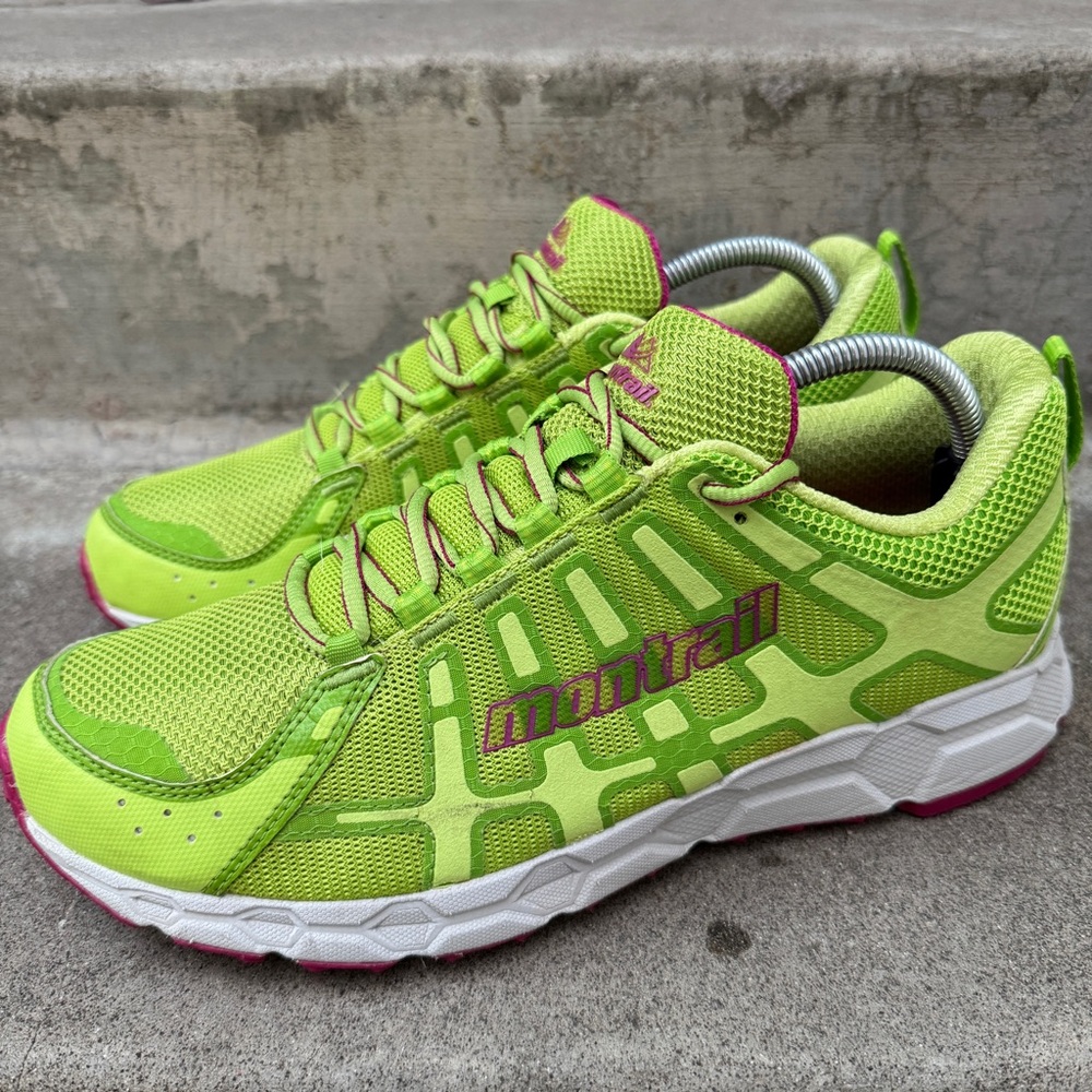 Montrail Bajada II Trail Running Hiking Shoes GL2167-351 Yellow Green Womens 11